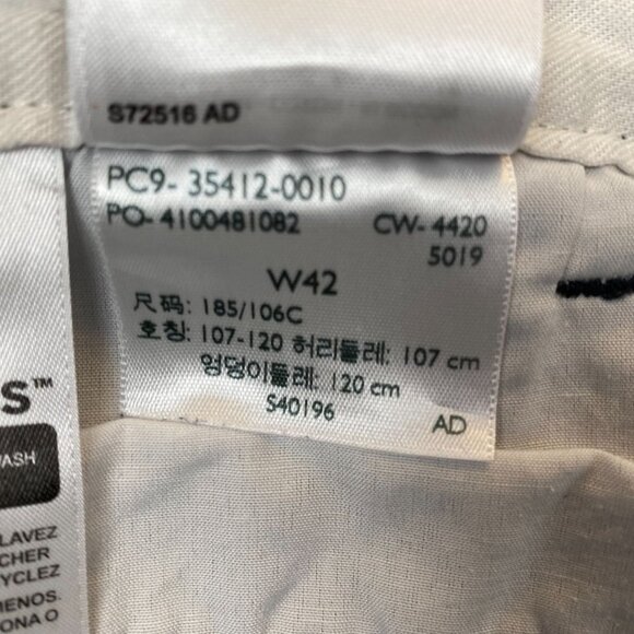 Dockers Men's Chino Shorts W42 Blue with Cell Phone Pocket - Picture 5 of 6